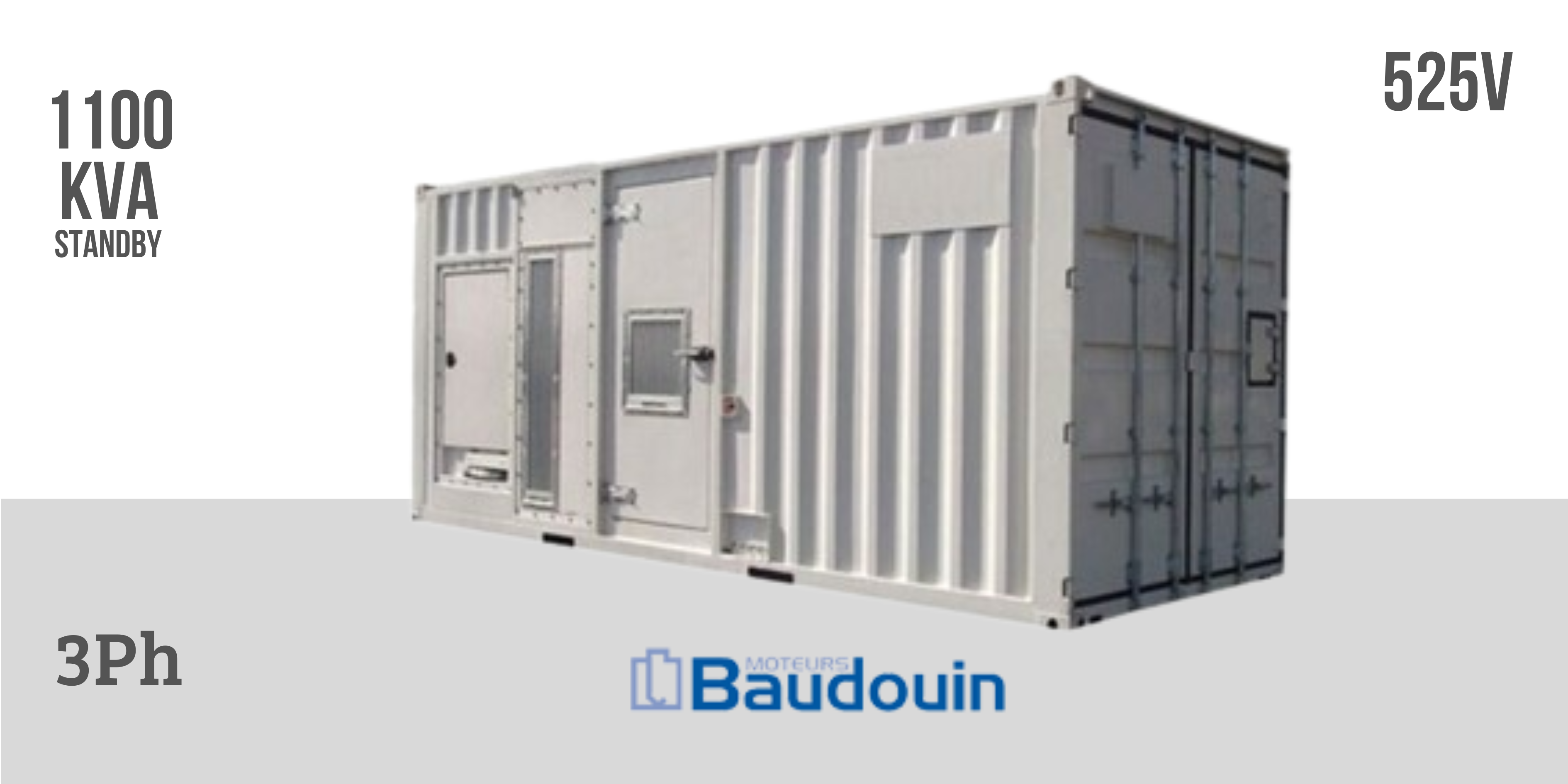 BAUDOUIN 1020kVA Generator